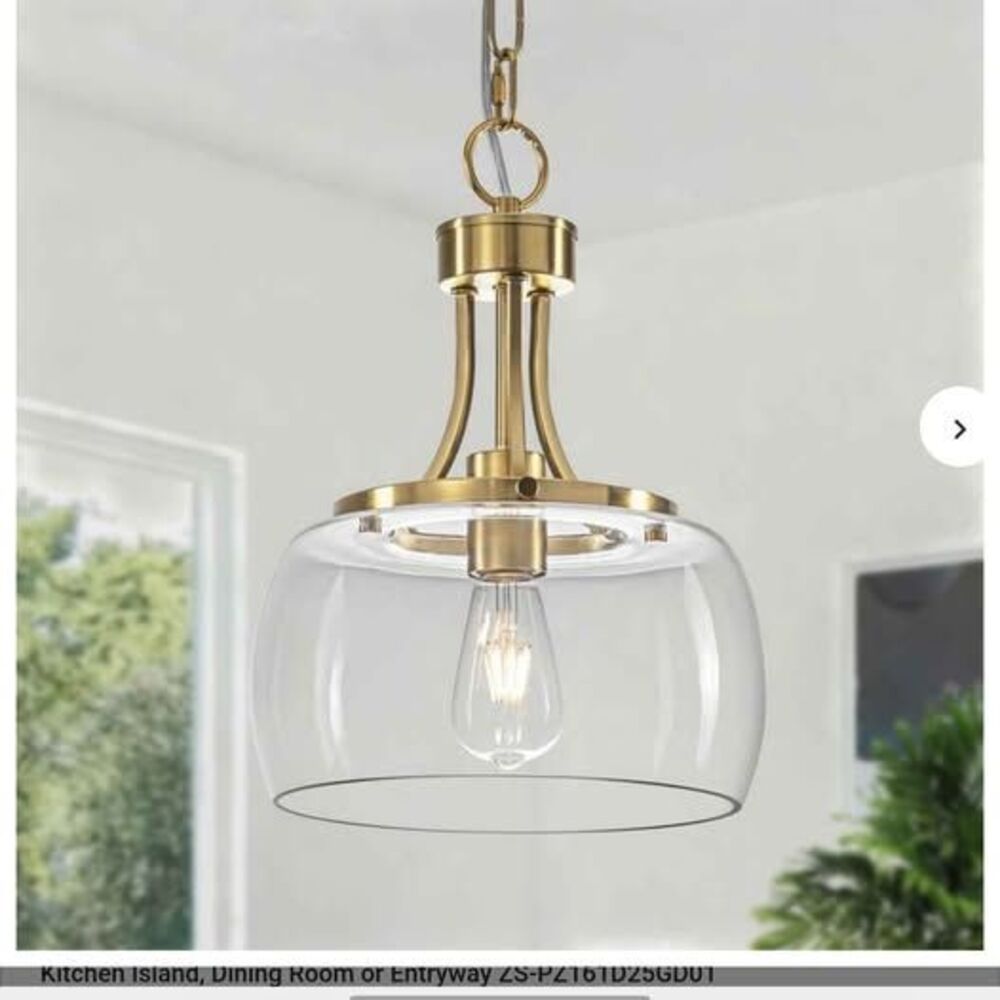 Gold Glass Pendant Light ZS-PZ161D25GD01